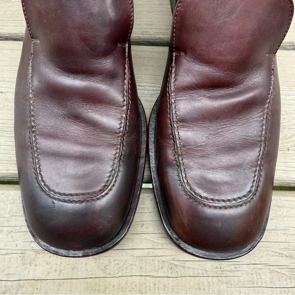 Gucci brown leather loafers shoes size 11.5